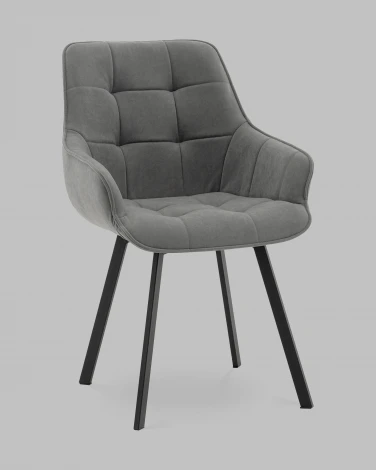 Стул Амальри велюр светло-серый Stool Group арт.УТ000041359