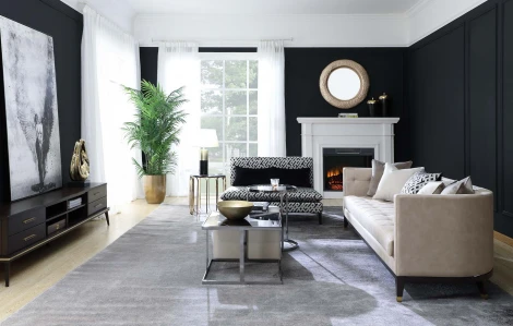 Диван IST-CASA двухместный Пати NH1815, 123х82х71, черно-белый