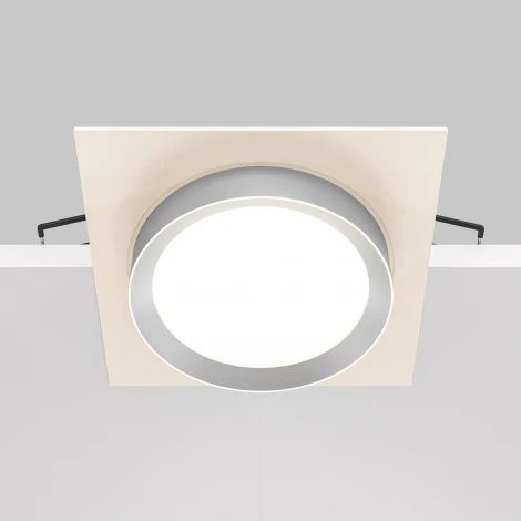 Встраиваемый светильник Hoop GX53 1x15Вт Maytoni Technical DL086-GX53-SQ-WS (220V, круглые)