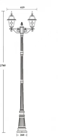 Наземный фонарь Oasis Light FARO 91110A 18 Bl