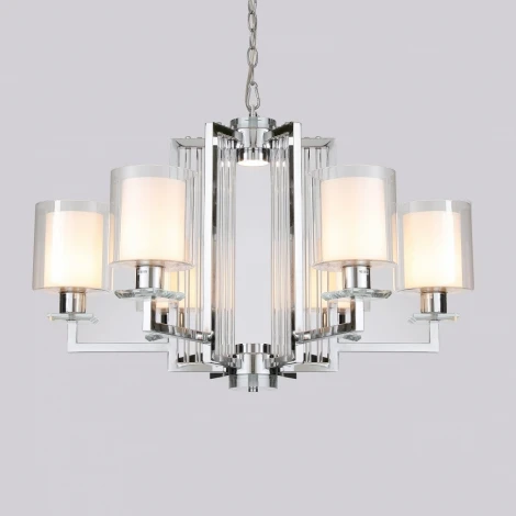 Подвесная люстра iLamp King RM6201-6 CR+CL (220V, на цепи)