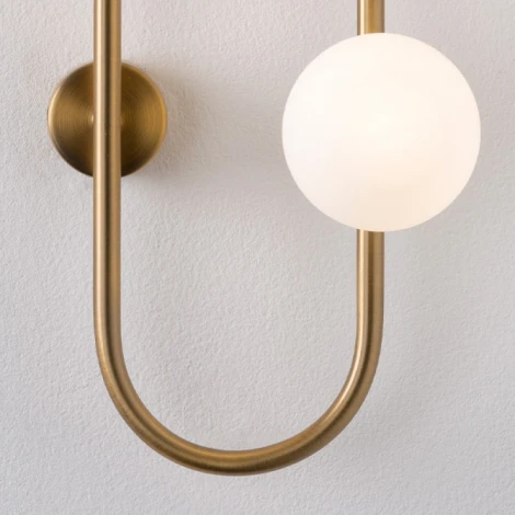 Настенный светильник Hoop Wall H115 Gold ImperiumLoft Hoop-Wall01 (220V, шарики, бусы)