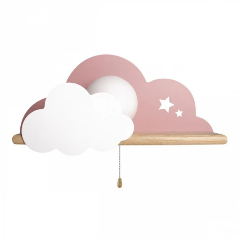 Настенный светильник Loft It Axel 10134 Pink (для детской, 220V, выключатель, шар)