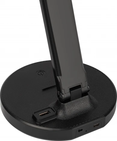 Офисная настольная лампа светодиодная складываемая с USB-портом регулировкой цветовой температуры и яркости зарядка от USB ЭРА NLED-511-6W-BK (сенсорный выключатель)