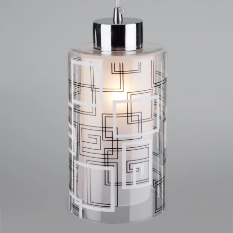 Подвесной светильник Eurosvet 50002 50002/1 хром (220V, на проводе, круглые)