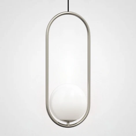 Подвесной светильник Matthew Mccormick Hoop 50 Silver Mila Pendant ImperiumLoft Hoop-B01 (179967-22) (220V, на проводе, шар)