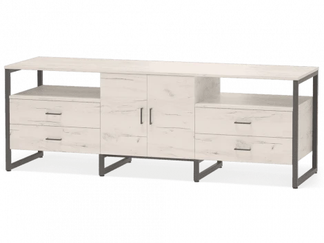 Тумба под TV Нео Лофт TVS-5 Дуб белый ЛДСП