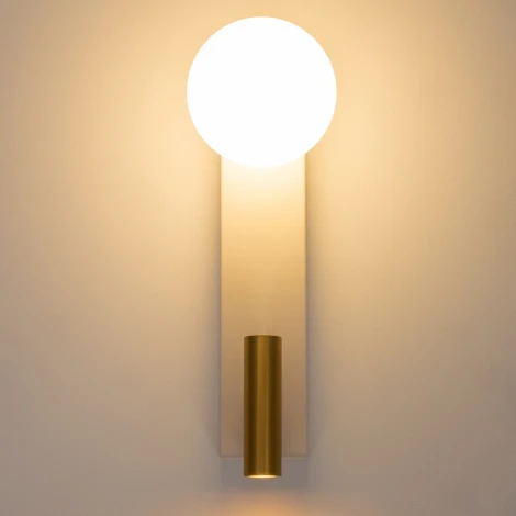 Настенный светильник для чтения со спотом Citilux Декарт CL704450 (220V, выключатель, шар)