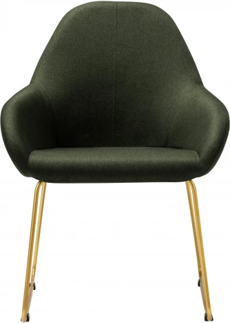 Кресло Kent темно-зеленый/Линк золото R-Home арт.410119124h_ТмЗел_золото_линк