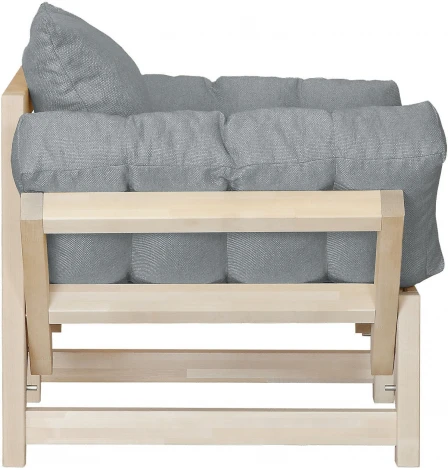 Кресло Бинго ткань браво grey, каркас лак Mebelik арт.009196