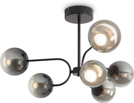 Потолочная люстра на штанге Freya Arch FR6178CL-L30B (LED, 220V, шарики)
