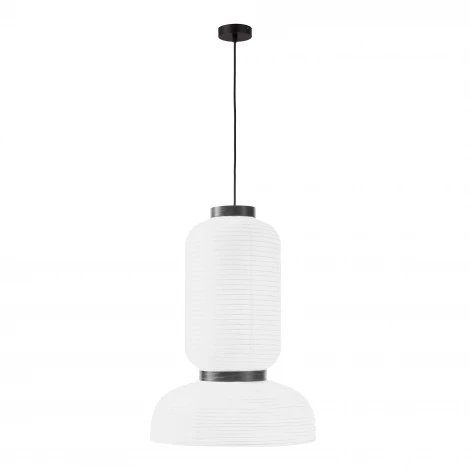 Подвесной светильник черный/белый E27 2*60W Evoluce Lykke SLE6021-503-02