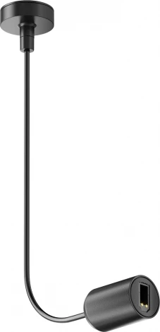 Ввод питания боковой Flarity черный Maytoni Accessories for tracks Flarity TRA154C-SB1-B (24V)