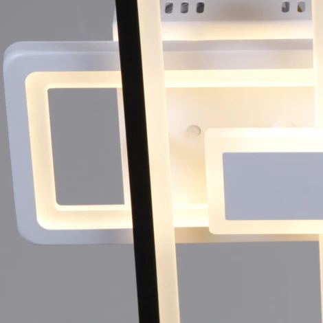 Потолочная люстра светодиодная с пультом с регулировкой цветовой температуры, яркости и ночным режимом Reluce 03629-0.3-2+1 WH+BK