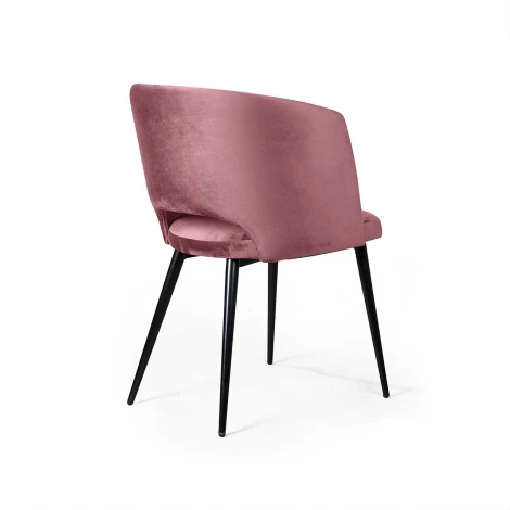 Кресло Top Concept William, бархат пудровый 15/ черный конус