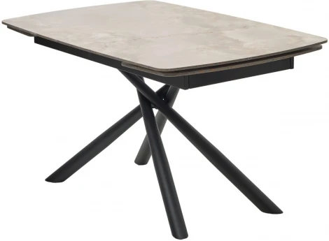 Стол RIVOLI 140 GLOSS AMBER JADE SOLID CERAMIC / BLACK, ®DISAUR