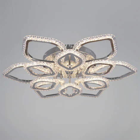 Потолочная люстра светодиодная на штанге с регулировкой цветовой температуры, яркости и ночным режимом Reluce 09865-0.3-6+6A CR