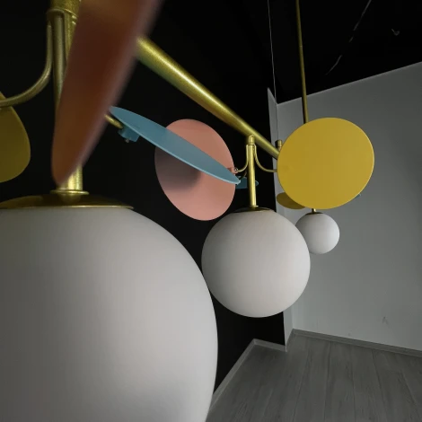 Подвесной светильник на штанге Matisse Long Multicolor ImperiumLoft Matisse-Long01 (203516-23) (220V, на тросе, шар)