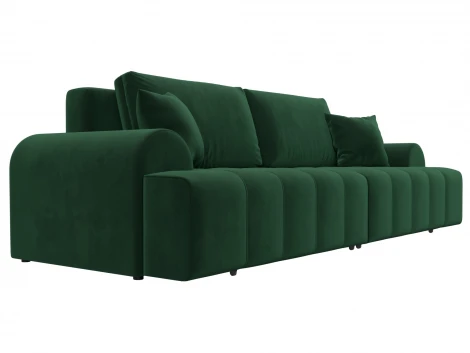 Диван прямой Лига-080 (ДСП/Пластик/Велюр/Зеленый) Лига Диванов 131116
