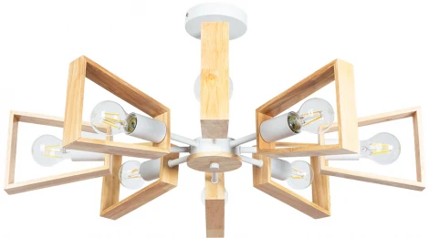 Потолочная люстра на штанге Arte Lamp Brussels A8030PL-8WH