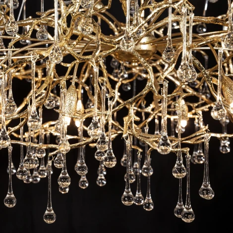 Подвесная люстра светодиодная Bijout 10067/1800 GD (220V, на тросе, ветки)