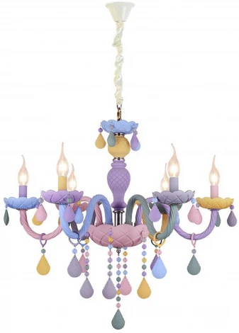 Подвесная люстра Kink Light Астрид 074175-6 (для детской, 220V, на цепи, подсвечник, свеча)