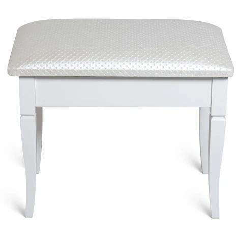 Банкетка Ретро М с ящиком белый, ткань экокожа белый Mebelik 009370