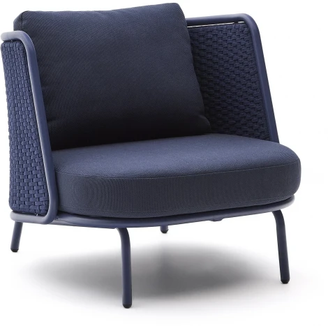 Уличное кресло Sedalis из алюминия и веревки синего цвета La Forma (ex Julia Grup) арт.263196