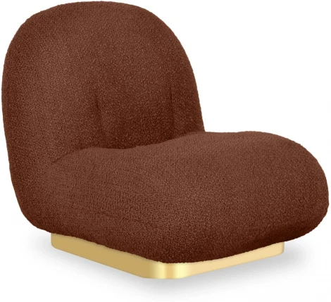 Кресло Pacha Wood ОГОГО (арт.853223), (искусственный Мех/Терракотовый)