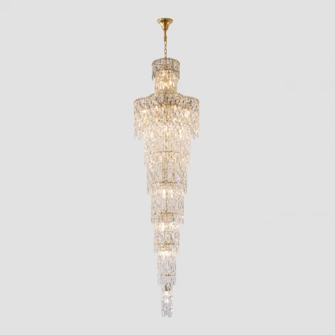 Подвесная люстра каскадная Crystal Lux ABRIL SP28 GOLD
