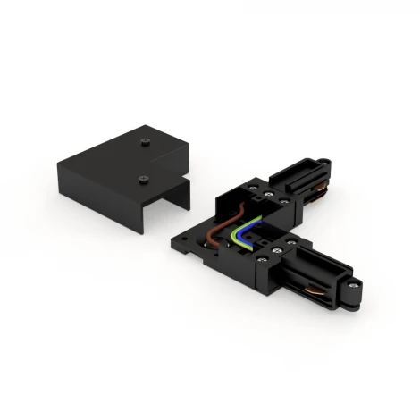 Соединитель-коннектор угловой для трека Black RAUMBERG KTK1LBk (220V)
