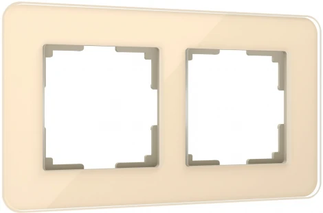 Рамка на 2 поста Elite (айвори, стекло) Werkel W0022443 (a057883)