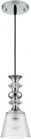 Подвесной светильник Lumion Manola 8049/1А хром/прозрачный металл/стекло E27 1*60W 220V