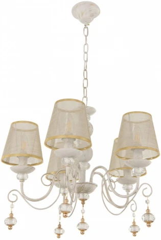 Подвесная люстра Arte Milano AM347620 347620/5 WT+G (220V, подвески, на цепи)