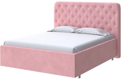PROxSON Кровать Classic Large (Ткань: Велюр Casa Жемчужно-розовый) 120x190