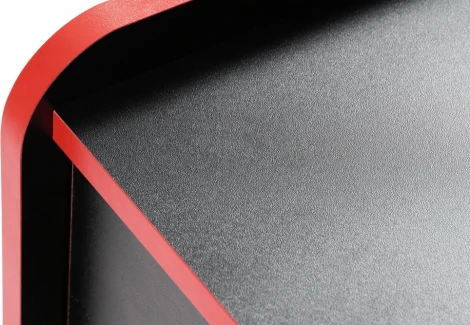 Компьютерный стол Woodville Ханна 33х55х60 черная / красная