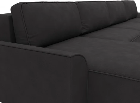 Диван п-образный Лига-048 НПБ лонг Лига Диванов (Замша) арт.128361