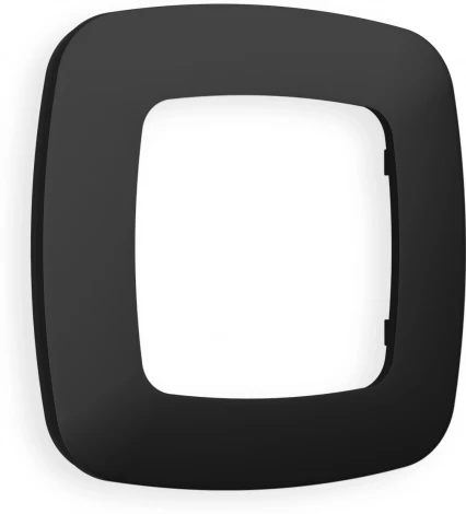 Рамка Ambrella Volt OMEGA Ecta (Черный матовый) 1-ая OF140701