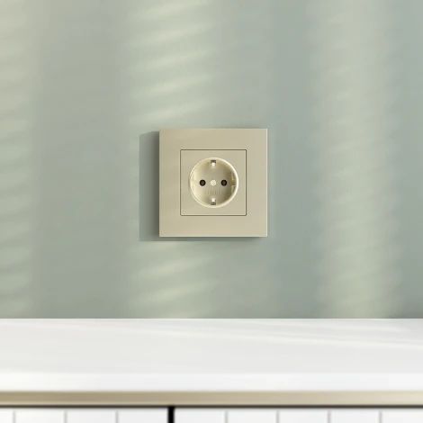 Рамка на 1 пост Slab (шампань софт) Werkel W0012911 (a071623)