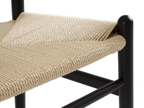 Комплект стульев Monk stick 2 шт. ОГОГО Обстановочка! 966349 (Массив,Дерево/Бежевый,Черный)