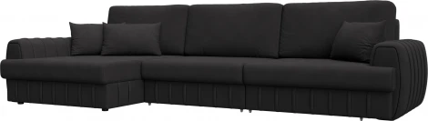 Диван угловой Лига-057 НПБ Лонг угол левый Лига Диванов (Замша) арт.129313L