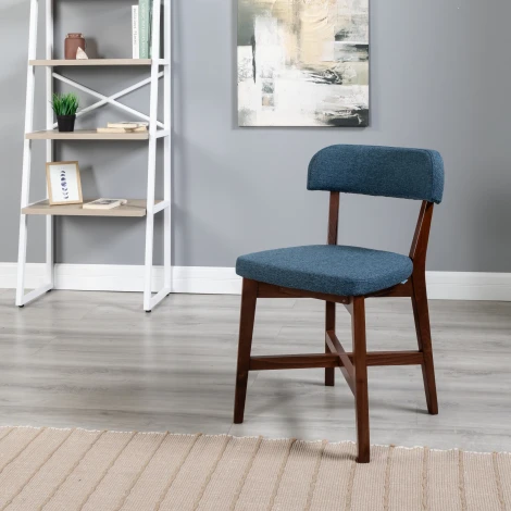 Стул Frank Pro БлюАрт/Темный орех R-Home арт.400010985h