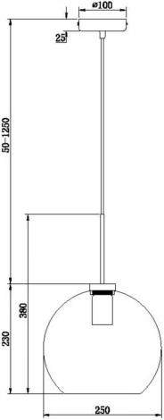 Подвесной светильник Freya Bravis FR8003PL-01BS