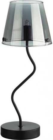 Настольная лампа Lumion Smoky 6570/1T черный/дымчатый/металл/стекло G9 1*20W 220V