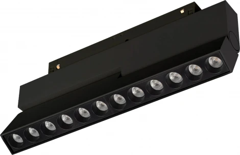 светильник магнитный MAG-ORIENT-DOTS-FOLD-S230-12W Warm3000 (BK, 30 deg, 48V, DALI) (Arlight, IP20 Металл) 041905