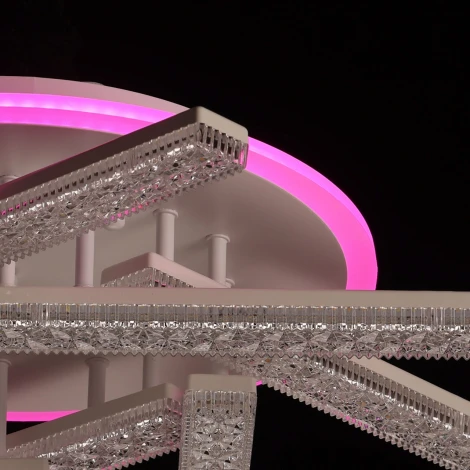 Потолочная RGB LED люстра с ПДУ De City Оскар 510012208