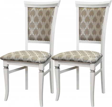 Стул Бонита белый/серебро, Маркус серебро от фабрики Mebelik