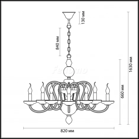 Подвесная люстра Odeon Light Chicca 3933/10