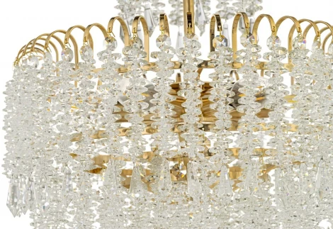 Подвесная люстра Arti Lampadari Daverio Gold Daverio E 1.5.40.105 G (220V, хрусталь)