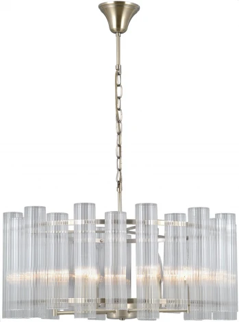 Подвесная люстра ILLUMICO IL0686-6PSQ-24 AB LYRA (220V, хрусталь, на цепи)